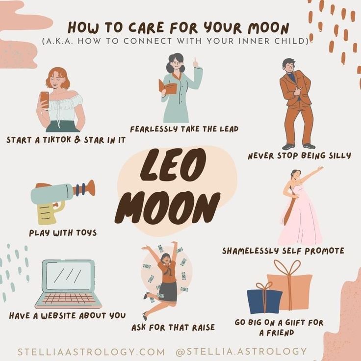 how to care for your moon info graphic by stella astrology on etsyle