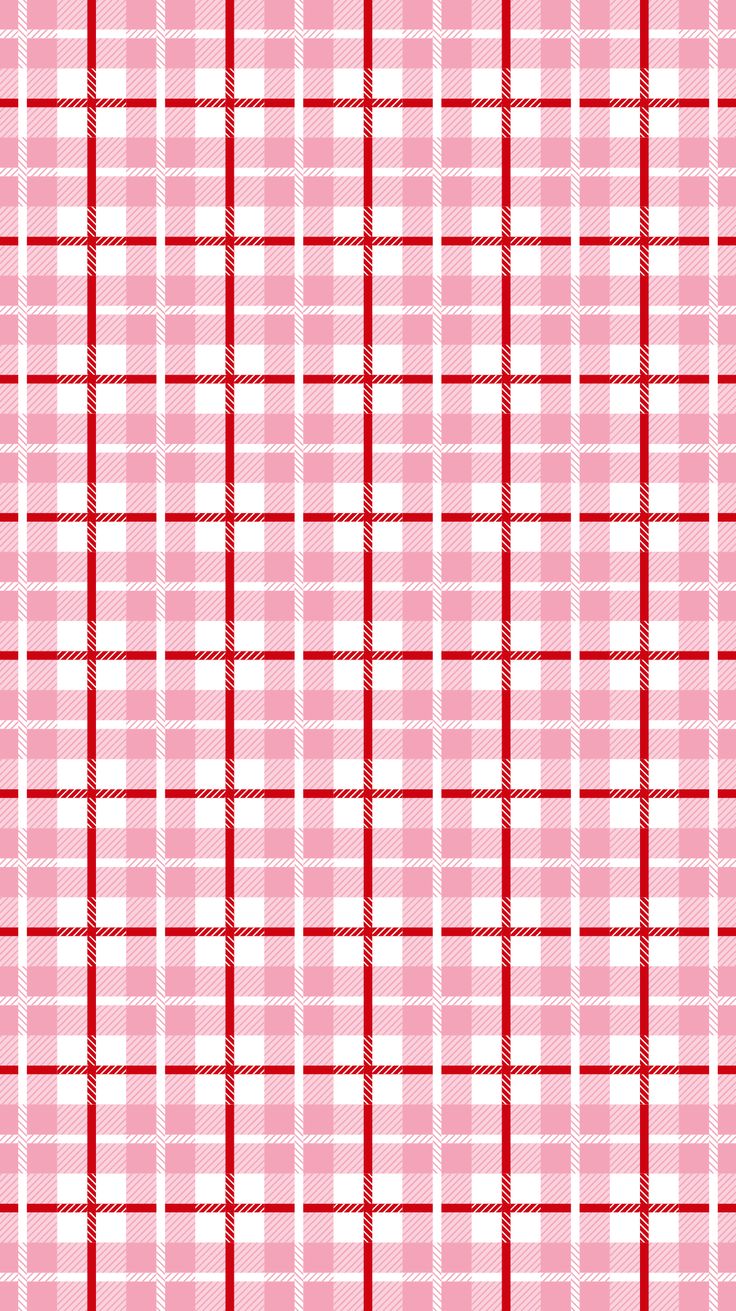 a pink and white plaid pattern with red lines