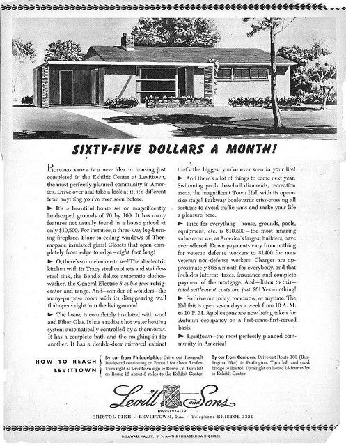 an advertisement for a house with the words sixty - five dollars a month