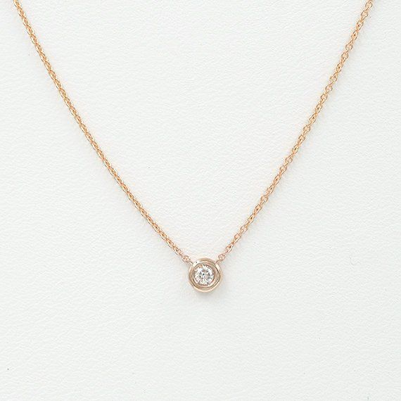 0.12ct.Diamond Necklace.Diamond Dainty Gold Necklace.Diamond Rose Gold Jewelry With Smooth Bezel As A Gift, Rose Gold Diamond Necklace With Bezel Setting, Rose Gold Round Cut Diamond Necklace With Bezel Setting, Rose Gold Jewelry With Smooth Bezel For Gift, Rose Gold Jewelry With Bezel Setting, Rose Gold Jewelry With Bezel Setting And Round Stone, Formal Rose Gold Diamond Necklace With Bezel Setting, Rose Gold Solitaire Necklace With Bezel Setting For Anniversary, Fine Jewelry Necklace With Smooth Bezel For Anniversary