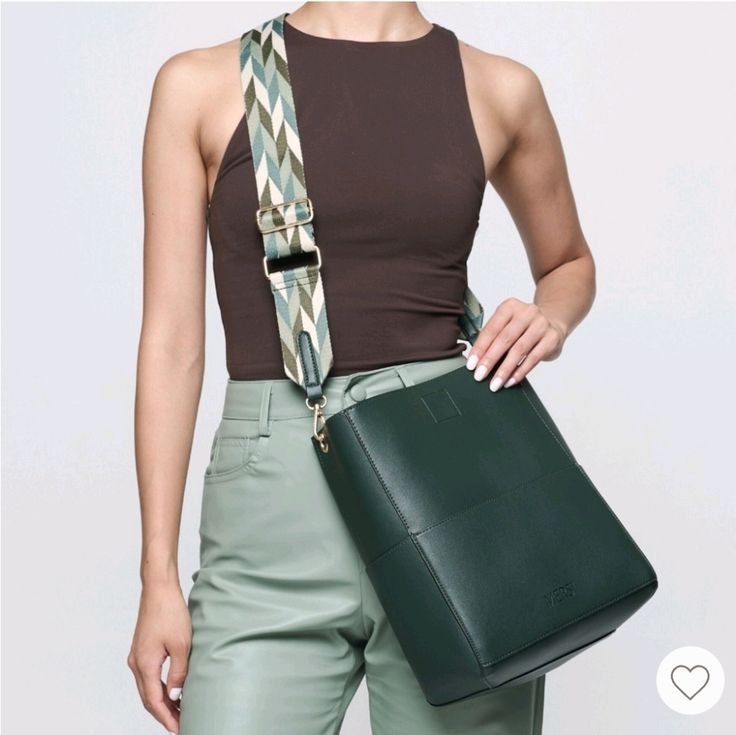 Made From Smooth Vegan Leather, The Demi Bucket Bag By Mersi Features A Roomy Interior With 4 Slot Pockets And A Magnetic Closure. This Listing Is For The Green Color, Which Comes With 2 Adjustable And Interchangeable Straps, And A Removable Mini Pouch. Height- 12" Length- 11" Depth- 5" Trendy Green Square Bucket Bag, Trendy Green Bucket Bag With Adjustable Strap, Green Rectangular Bucket Bag With Detachable Strap, Trendy Green Bag With Strap, Everyday Green Square Bucket Bag, Trendy Green Hobo Bag With Adjustable Strap, Green Square Bucket Bag For Everyday, Elegant Green Bucket Bag With Adjustable Strap, Square Green Bucket Bag For Everyday