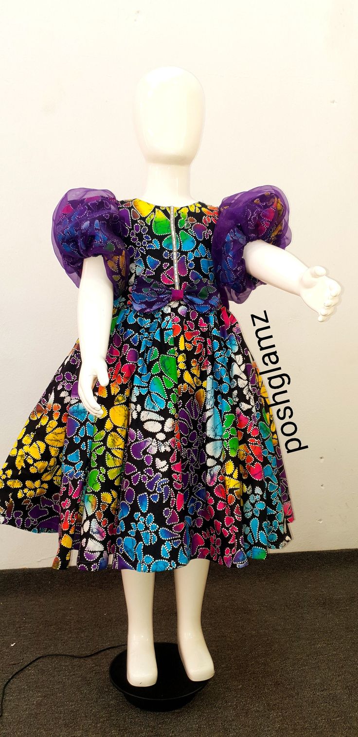 Handmade beautiful baby girl dress Ships worldwide from Nigeria Kindly start an etsy conversation with me for more enquiries. Dress For African Kids, Styles For Kids Dress, Babies Gown Styles, Princess Style Fitted Frock For Party, Festive Purple Ruffle Dress, Festive Purple Dress With Ruffles, Festive Purple Ruffled Dresses, Ankara Children Gown Styles, Festive Princess Style Multicolor Dresses