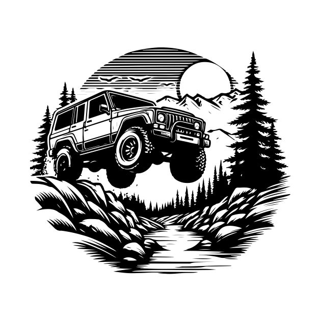 Off Road Tattoo, Off Road Tshirt Design, Car Guy Shirt Ideas, Offroad Suv, Automotive Tshirt Design, Classic Car Tshirt Design, Sketch Tattoo, Car Tattoos, Sketch Tattoo Design