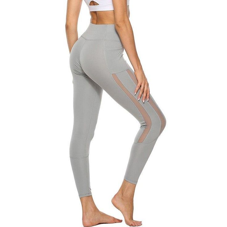 Gender: WOMENClosure Type: Elastic WaistFabric Type: BroadclothFit: Fits true to size, take your normal sizeSport Type: Yoga Fitted Gray Pants With Side Pockets, High Waist Gray Gym Bottoms, High Waist Gray Workout Bottoms, High Waist Gray Yoga Pants, Gray High Waist Athleisure Bottoms, Gray High Waist Sports Bottoms, Gray High-waist Sports Bottoms, Casual Mid-rise Gray Yoga Pants, Gray Athleisure Pants With Pockets