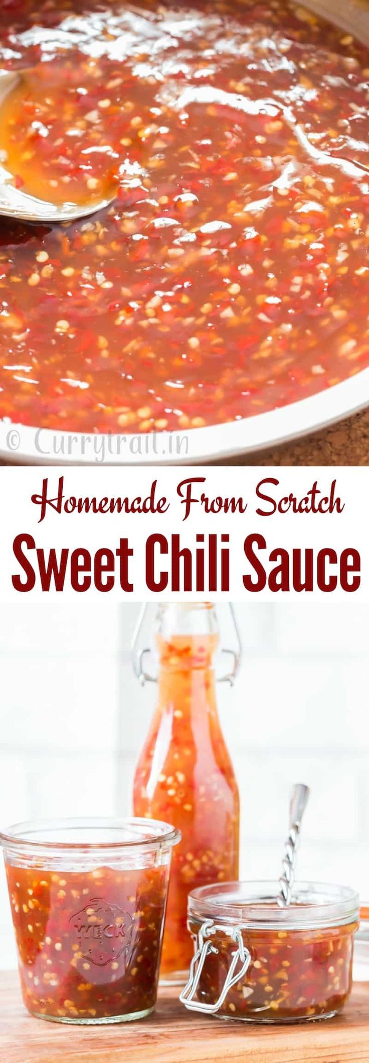 homemade from scratch sweet chili sauce