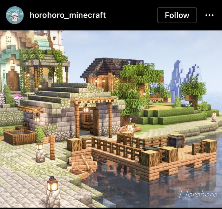 Mc Fishing Hut, Minecraft Fishing Hut Ideas, Fishing Town Minecraft, Minecraft Fishing Hut, Cottagecore Minecraft, Mc Builds, Minecraft Structures, Bangunan Minecraft, Minecraft Farm