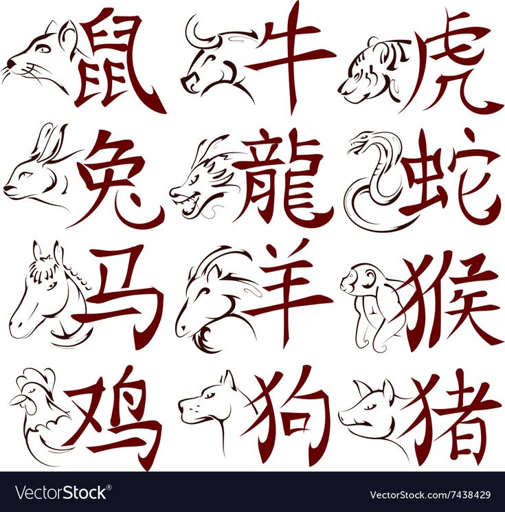 Chinese Zodiac Tattoo, Hannya Maske, Japanese Symbols, Chinese Symbol Tattoos, Japanese Tattoo Symbols, Horoscope Tattoos, Chinese Tattoo, Zodiac Sign Tattoos, Chinese Writing