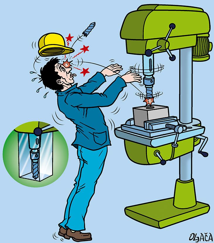 Brochure about Occupational Safety and Health :: Behance Machine Guarding Safety Poster, Safety Moment Topics, Social Media Poster Drawing, Safety Cartoon, Health And Safety Poster, Forklift Safety, Safety Poster, Worker Safety, Safety Posters