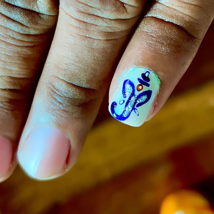 Ganesh nail art #jai bolo Ganesh maharaj ki Jai 🙏🙏🙏 #nailtrendy💅#nailworld #nailworld #ganeshfestival #festival nailart #nailandcharm #nailtrends2024 Nail Art, Festival, Nails, Quick Saves, Art, Nail Arts