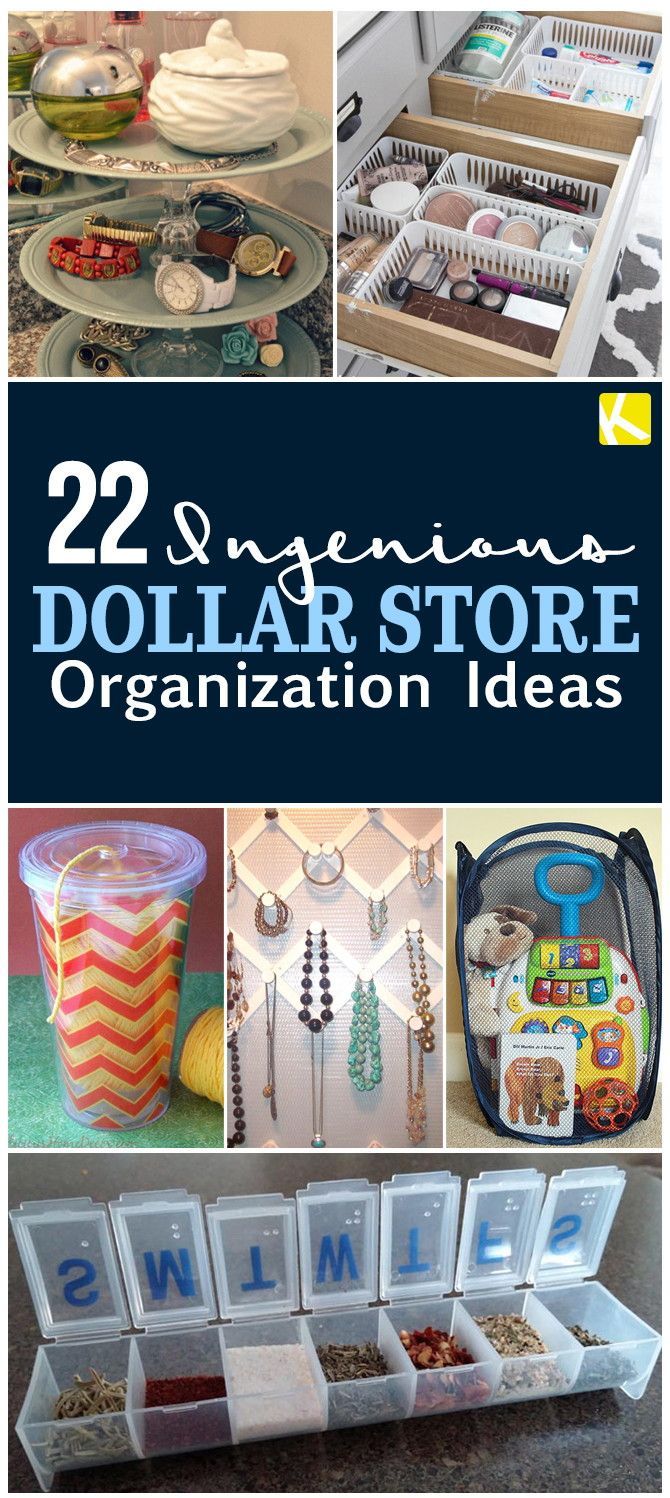 dollar store organization ideas that are great for organizing