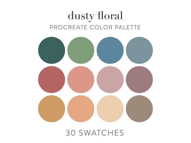 the swatches are all different colors and sizes for this color scheme, which is also available