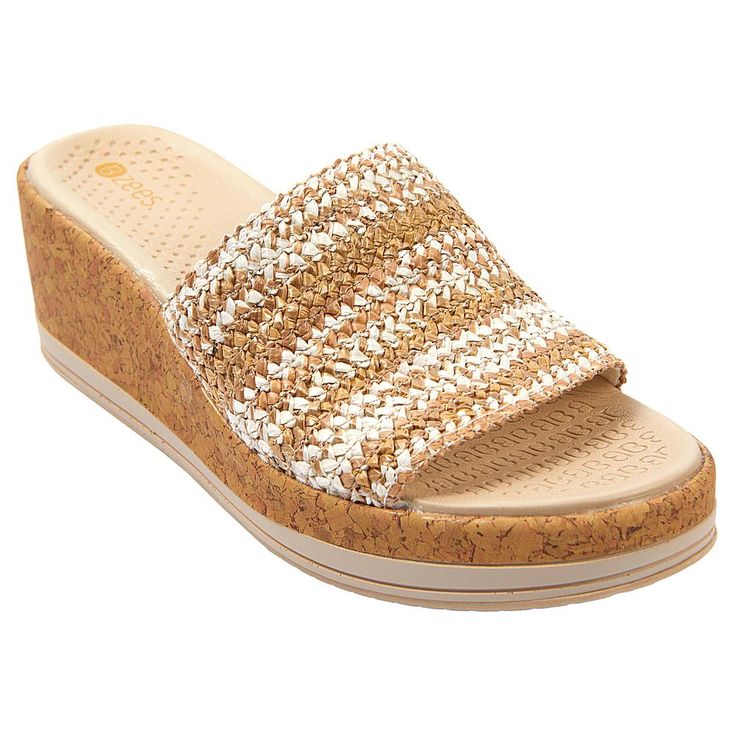 BZees Runaway Raffia Sandal  This ultra lightweight, cushy slide sandal is perfect for updating your footwear collection.  The stretch raffia brings a touch of personality styling your feet oh so beautifully. Bzees Shoes, Raffia Sandals, Fashion Shoes Sandals, Slide Sandals, Shoes Sandals, Heel Height, Fashion Shoes, Slip On, Bring It On