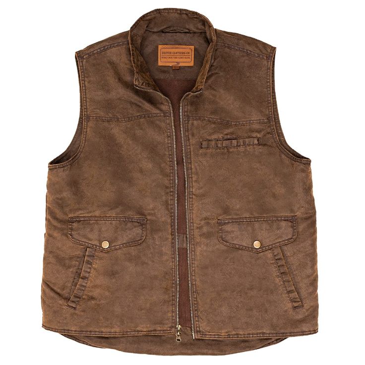 PRICES MAY VARY. Comfortable Work Vest for Men: This casual work outerwear vest is designed for the hard-handed, double-shifting workers in mind, especially our long haul drivers. Our indoor and outdoor vests sport a wax oil weather resistant finish and are made with a heavy gauge poly canvas outer material and a soft flannel inner lining for maximum comfort and durability. Utility Vest for Men: The Driver Clothing Co. Men's Heavy Gauge Poly Canvas Concealed Carry Vest offers a great blend of co Western Vests, Concealed Carry Vest, Quirky Clothing, Work Vest, Western Vest, Vest For Men, Outdoor Vest, Utility Vest, Camping Outfits