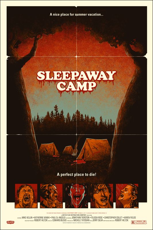 a movie poster for sleepaway camp