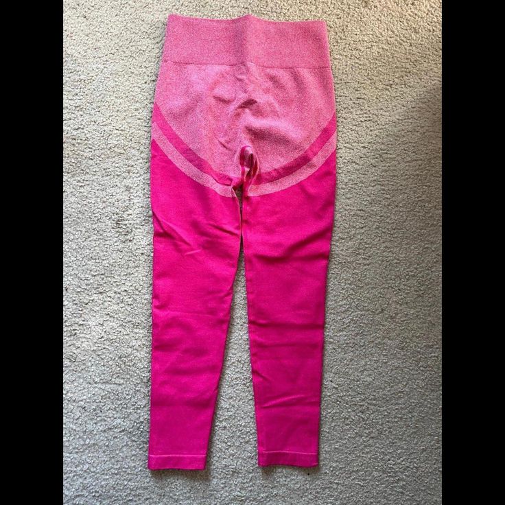 Bright Pink Two Tone Workout Leggings Stretch Bottoms From Amazon, Amazon High Waist Fitted Bottoms, Amazon Fitted High Waist Bottoms, Fitted Amazon Bottoms For Spring, Amazon Stretch High Waist Bottoms, Amazon High Waist Stretch Bottoms, High Waist Stretch Bottoms By Amazon, Tone Workout, Amazon Pants