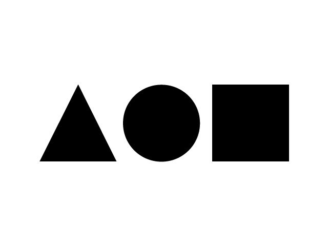 the word ao is written in black on a white background