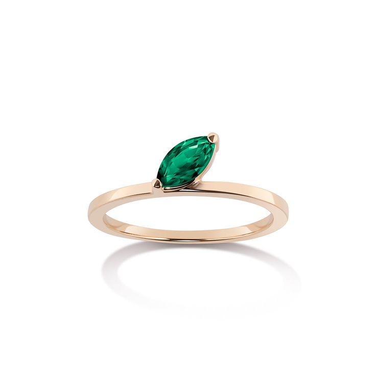 Defne Ring | Emerald – SELIN KENT Marquise Emerald Ring For May Birthstone, 14k Gold Marquise Cut Emerald Ring, Selin Kent, Tiny Jewelry, Hand Pictures, An Exercise, Ring Emerald, Pave Ring, Pinky Ring