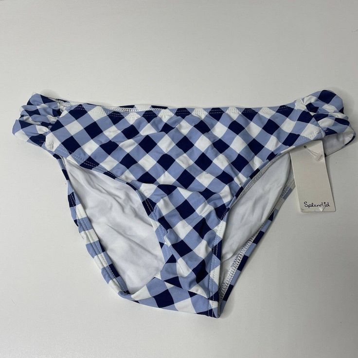 Splendid Women’s Bikini Bottoms Size Large Gingham Blue Classic Tropical Preppy. New With Tags 100% Genuine Seller Check Out My Feedback! Fast And Professional Shipping! Please See Pictures For An Accurate Description Of The Item And Condition Gingham Fitted Beach Bottoms, Gingham Bottoms For Beach Season, Fitted Gingham Bottoms For Beach, Fitted Gingham Bottoms For Beach Season, Fitted Gingham Bottoms For The Beach, Gingham Beachwear Bottoms For Pool, Spring Plaid Beach Swimwear, Casual Plaid Swimwear For The Beach, Striped Swimsuit Bikinis