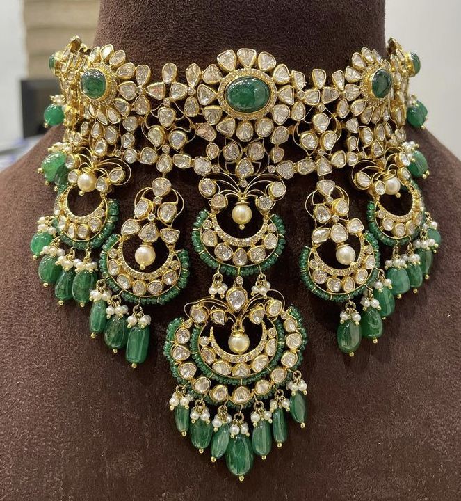 Polki Pendent, Beads Haram, Ruby Chain, Mango Mala, Jaipur Jewelry, Polki Sets, Indian Wedding Jewelry Sets, Emerald Jewellery, Indian Bridal Photos