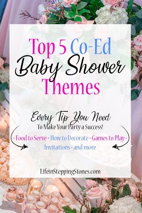 the top 5 co - ed baby shower themes