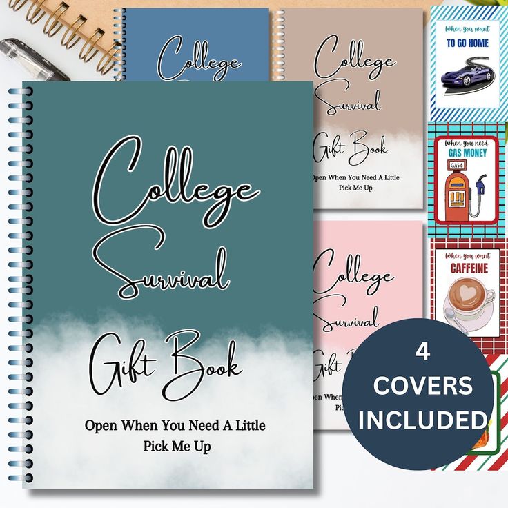 the college journal gift book with 4 covers included