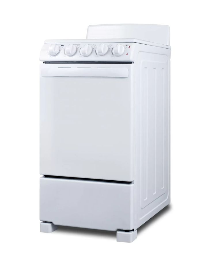 a white stove top oven sitting in front of a white wall mounted dishwasher