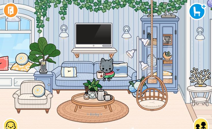 a living room filled with furniture and plants