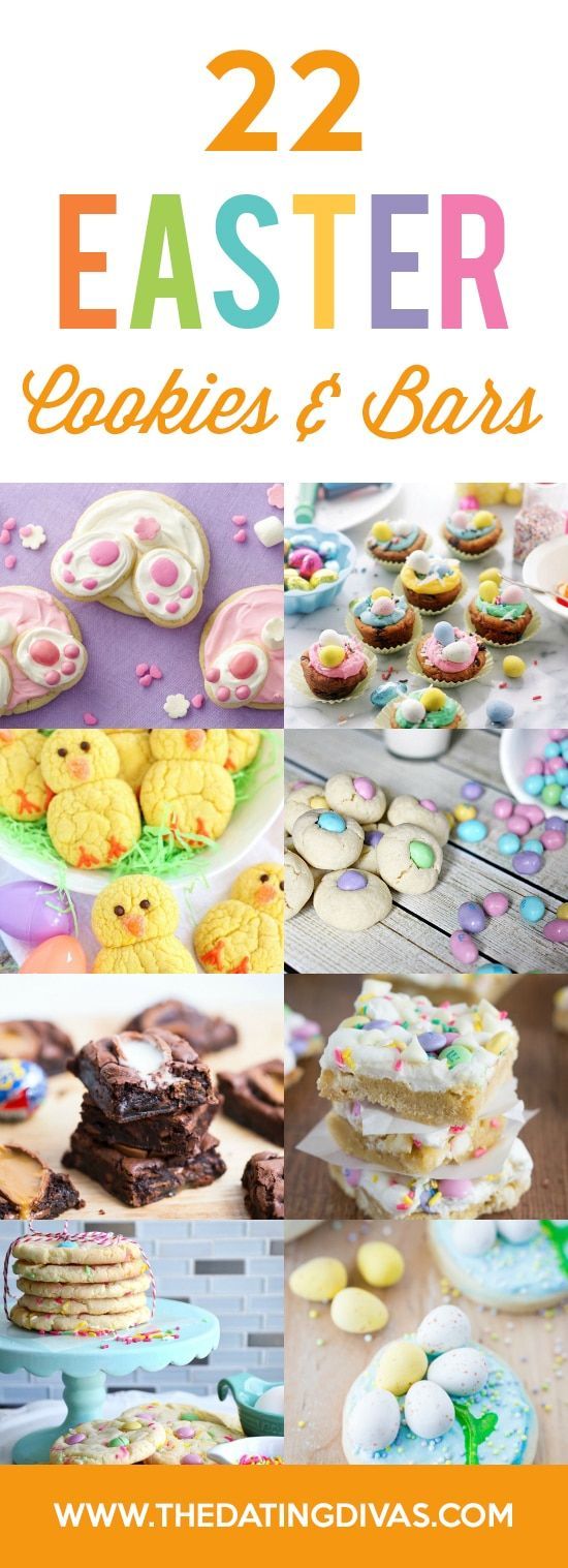 the cover of the book, 22 easter cookies and tarts with images of different pastries