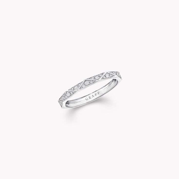 Laurence Graff Signature Diamond Band Graff Jewelry, Graff Diamonds, Round Diamonds Wedding Band, Mini Bracelet, Golden Trio, Luxury Gifts For Her, Pave Diamond Band, Fine Diamond Jewelry, Stackable Bands