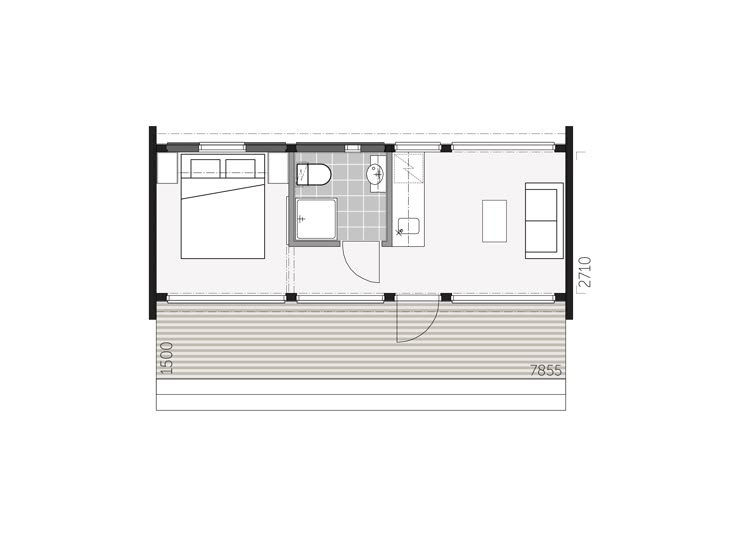 the floor plan for a tiny house