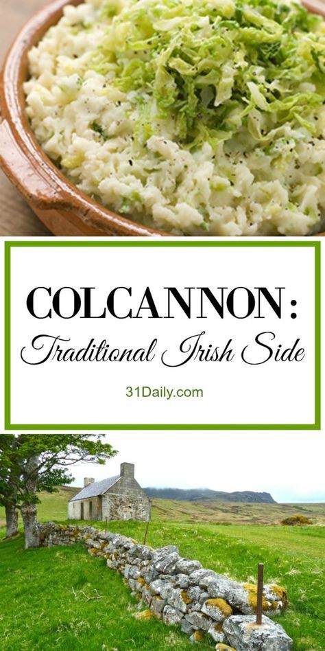 collage of photos with text overlay that says collanon traditional irish side