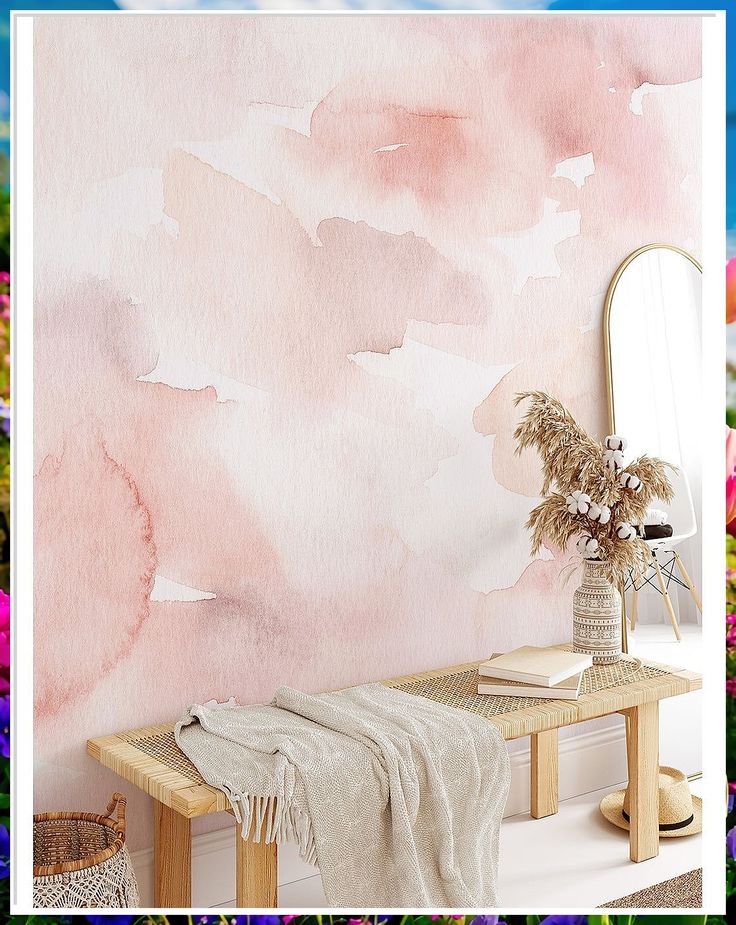 Looking to transform your girl's bedroom? Check out these 9 adorable wallpaper ideas that will add a touch of charm and personality to her space. From whimsical patterns to vibrant colors, these wallpapers are perfect for creating a dreamy atmosphere. Discover the perfect wallpaper for your little one's room and make it a place she'll love to spend time in. Pink Accent Walls, Watercolor Abstract Painting, Girls Bedroom Wallpaper, Blush Walls, Renovation Diy, Lime Paint, Salon Suites, Painting Brush, Bright Paintings