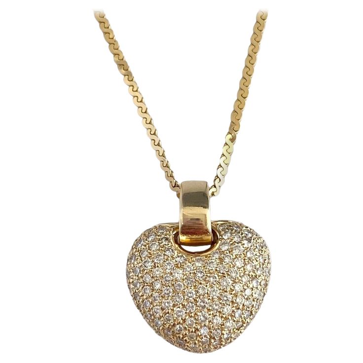 Heart Pendant Diamond, Round Cut Diamond, Angeles, Heart Pendant, Diamond Necklace, Jewelry Necklace Pendant, Yellow Gold, Jewelry Necklaces, Yellow