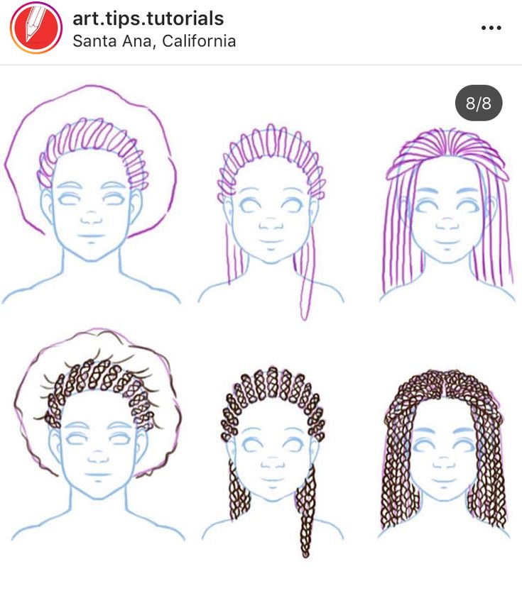 an image of different types of braids on someone's face, with the caption