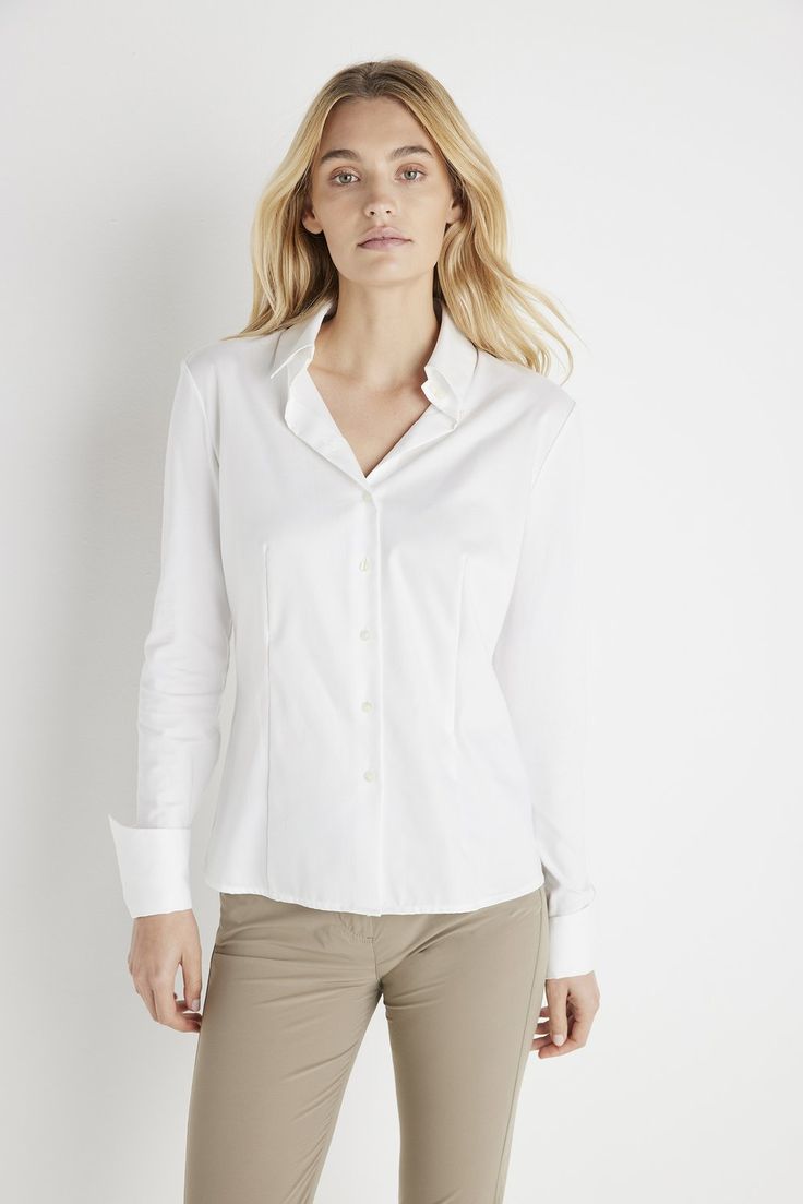 Luxury Travel Clothing | Alida Button Down Poplin Shirt Women’s Travel Shirt | ANATOMIE Button Up Shirt Drawing Reference, Button Up Shirt Drawing, Shirt Drawing Reference, Curvy Pants, Travel Clothing, Classic White Shirt, Travel Shirt, Panel Leggings, Safari Jacket