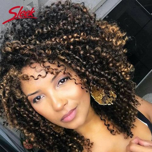 Highlights Curly Hair, Brazilian Hair Wigs, Curly Crochet Hair Styles, Short Human Hair Wigs, Colored Curly Hair, Curly Human Hair Wig, Curly Hair Inspiration, Curly Girl Hairstyles, Hair Crush