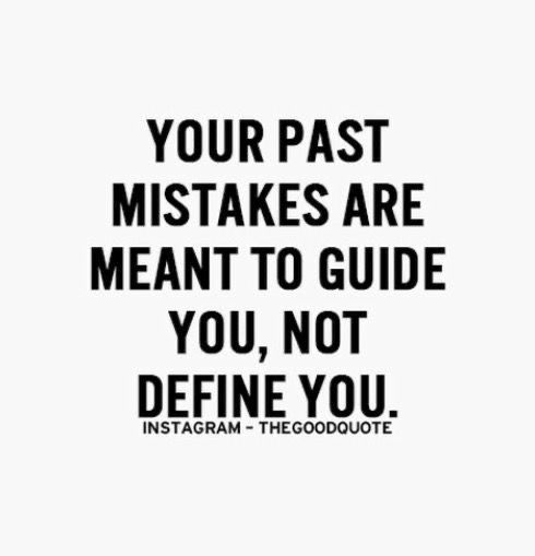 a black and white quote with the words your past makes are meant to guide you, not