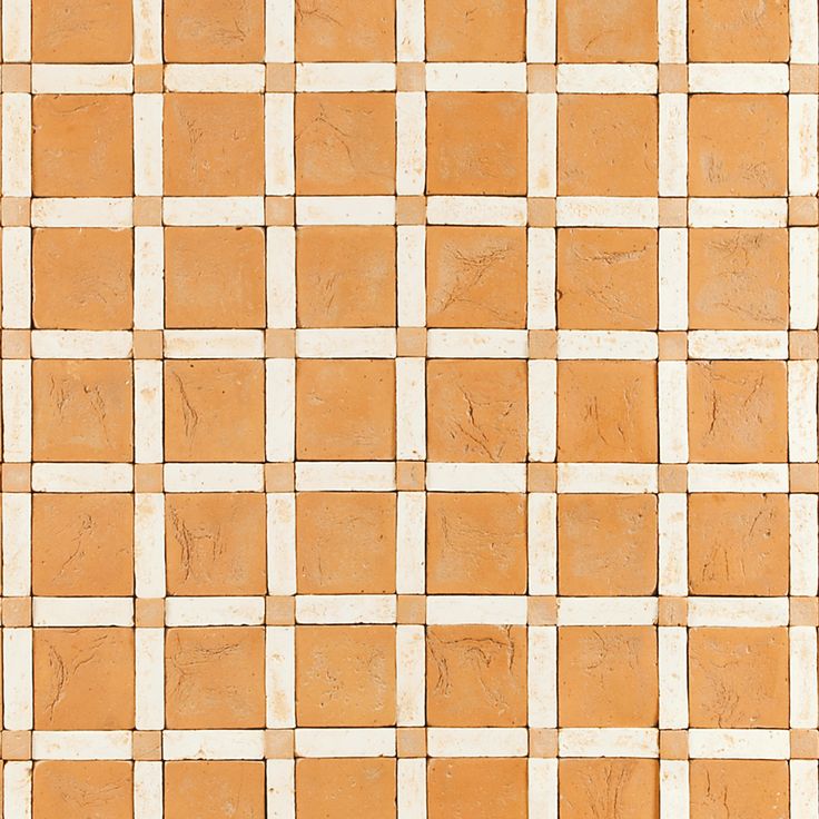 an orange and white checkered tile pattern is shown in close up, as well as the background