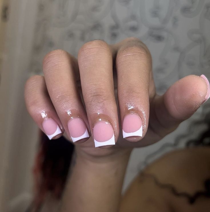 French Tip Shorties, French Tip Overlay, Overlay Nails, 2023 Nails, Nail Board, Gel Toe Nails, Hard Nails, American Hairstyles, Girly Acrylic Nails