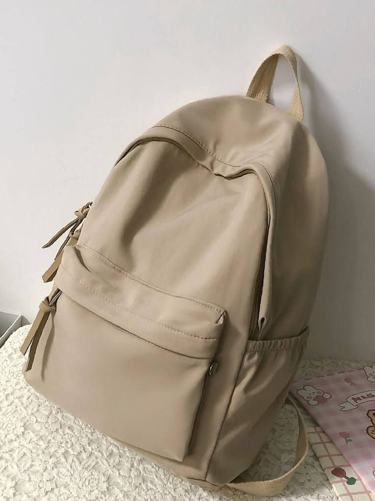 Cute School Bags, Preppy Bags, Big Backpacks, Stylish School Bags, Aesthetic Backpack, My Style Bags, Aesthetic Bags, Mode Chanel, Bags For Teens