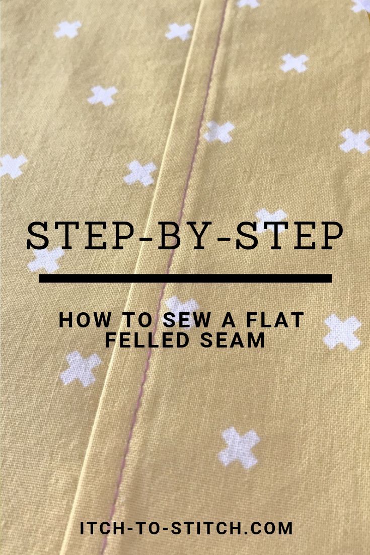 the step by step instructions for how to sew a flat filled seam