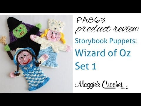 the storybook puppets wizard of oz set 1 is featured in this article for maggo's crochet