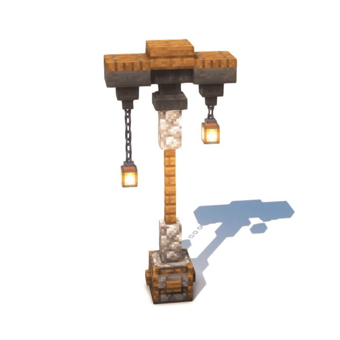 Elandorr’s Lantern Minecraft Lantern, Minecraft Chandelier, Minecraft Pasta, Minecraft Beach, Minecraft Rooms, Minecraft Concept, Minecraft Fountain, Minecraft Beach House, Minecraft Skyscraper