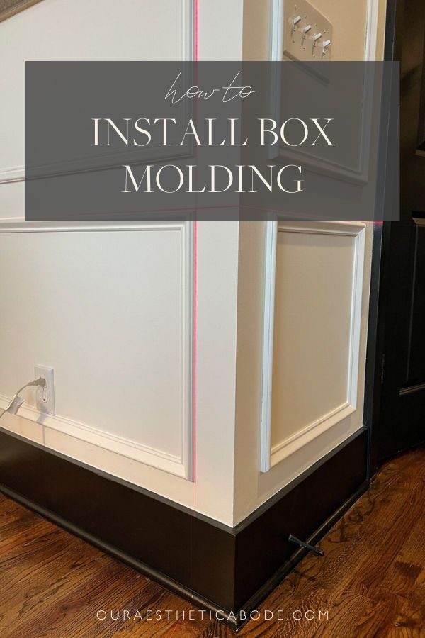 how to install an installation box for molding