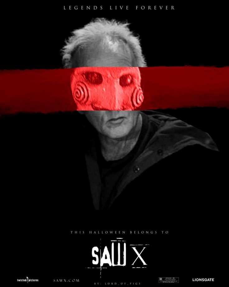 a movie poster for the film salli x with a man's face painted red