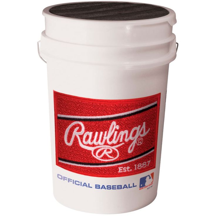 a bucket of rawlings baseball wax on a white background