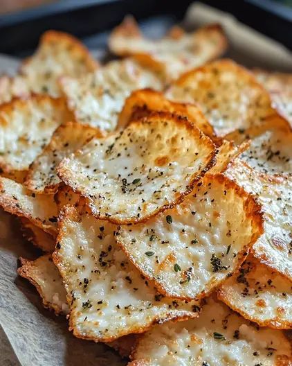 crispy potato chips on a tray ready to be eaten