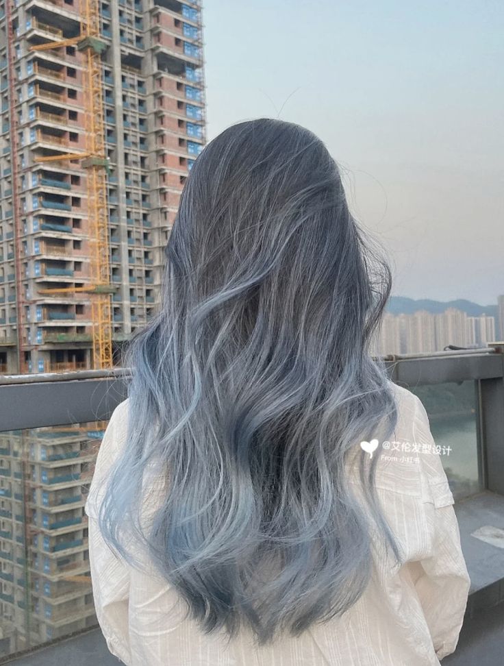 Ash Blue Hair, Hair Color Swatches, Fall Blonde Hair Color, Fall Blonde Hair, Light Blue Hair, Korean Hair Color, Hair Tint, Hair Inspiration Long, Hair Color Streaks