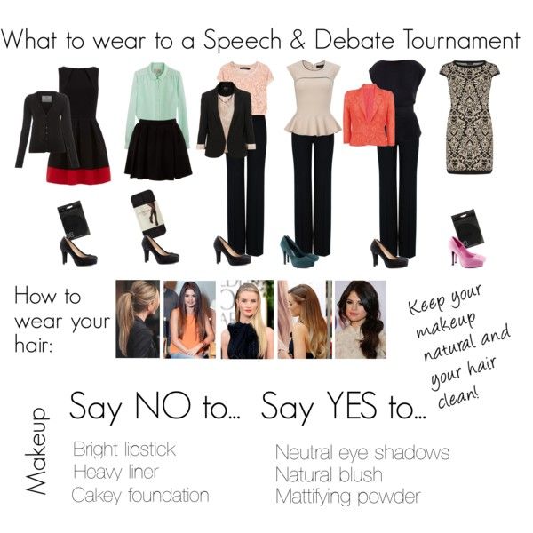 a poster with the words say no to say yes and three different types of clothes