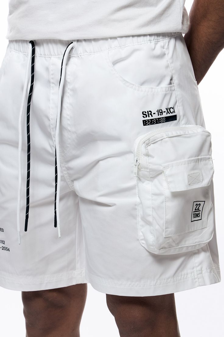 Details Fit: Lounge Color: White Material: 100% Polyester Style: WS23182 Windbreaker Shorts, Empire Outfit, Nylon Shorts, Black Canary, Matching Jordans, Denim Branding, Saved Items, White Material, Nike Jordan